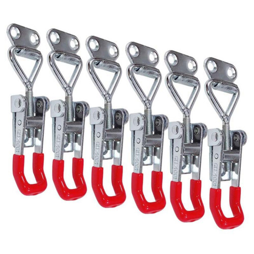12X Pull  Clamp 6PCS Pull Action  Adjustable Toggle Clamp 150Kg 330Lbs Holding Capacity 1