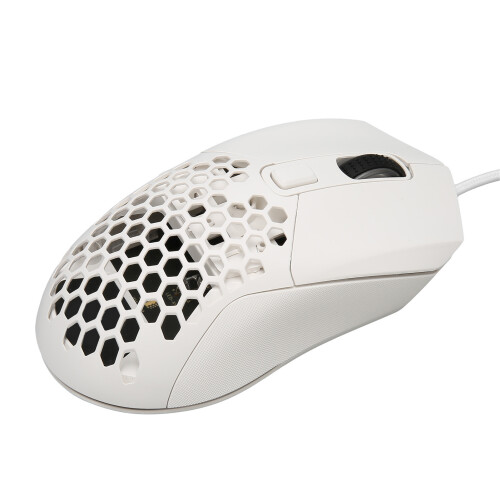 White Ergonomic Wired RGB Backlit 4.9ft 7200DPI