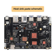 Voor Banana Pi BPI-F3 Koellichaam Passieve Koelpad van Zuiver Koper Warmteafvoerradiator voor Verbeterde Prestaties