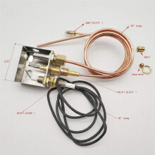 Termopar de Gas Health Gear, Sonda Termopar de Quemador de Gas de CalefaccióN con Rosca M8 para Calentador de Gas, Brasero, Horno, Barbacoa