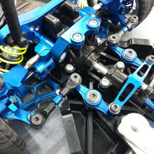 9 Stück Metalllenkung Spurstange Verbindungsstange für TT02 TT02T 1/10 RC Autoteile Zubehör, Blau