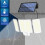 280 LED Solar Outdoor Wall Light with Motion Sensor Solar Flood Light with 3 Adjustable Lighting Modes for Garden 3