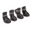 (Black, L) 4Pcs Waterproof Dog Boots Candy Color 2