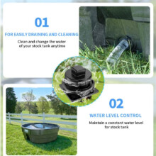 2Pcs Stock Tank Drain Plug for Commercial 100 150Gallon Stock Tanks,Stock Tank Plug for Stock Tank