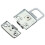 12X Metal Snap Finish Suitcase Suitcase Lock 30X43mm Silver 2