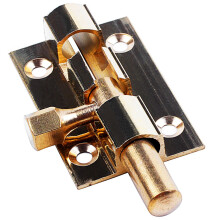 2pcs 1.5-Inch Long Brass Door Sliding Lock Bolt Gold