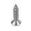200X Stainless Steel Flat  Phillips Self-Tapping Screw 12X3mm Silver 7