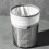 Large Transparent Plastic Garbage Bin with Lid, 23x28.5cm, Gray 4