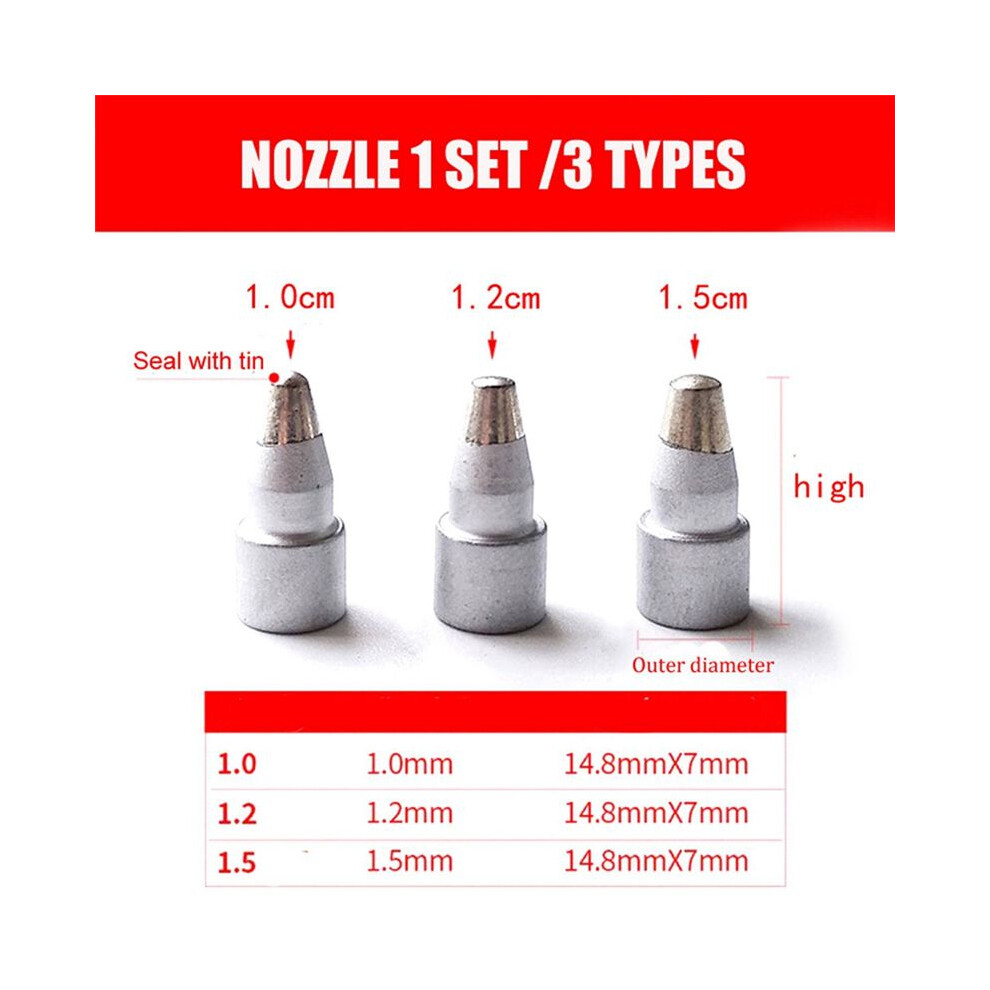 3X For Pro'skit Ss-331H Electric Desoldering Tool Vacuum Suction Solder Sucker Pump Accessories Replace For Nozzle 6032128345071