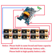 2X PCB da Placa de Circuito de ProteçãO de Carga em Caixa de Plástico para Bateria  18V BL1840 BL1850 BL1830