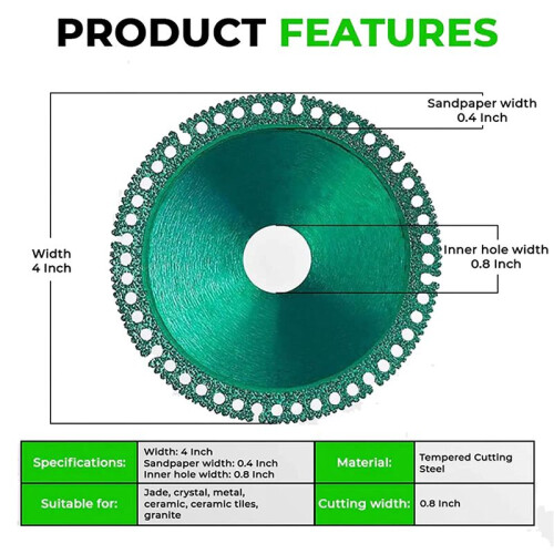 Indestructible Disc for Grinder, Indestructible Cutting Disc for Angle Grinder (3 Pcs) 2