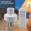 Wireless Remote Control Lamp Holder Timer  LED Light Bulb Socket E27 Long Distance 110V 2
