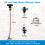 4X Suporte para Webcam Suporte de Pescoço de Ganso com Grampo Flexível de Montagem em Mesa de 25 Polegadas para  Webcam C930E, C930, C920, 8