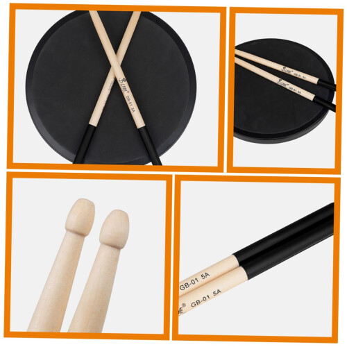 Maple Drumsticks for Adults Lightweight Comfortable Grip Practice Percussion Sticks 1