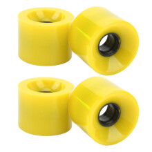 4PCS Skateboard Wheel Replacement PU Low Noise Land Surfboard Casters
