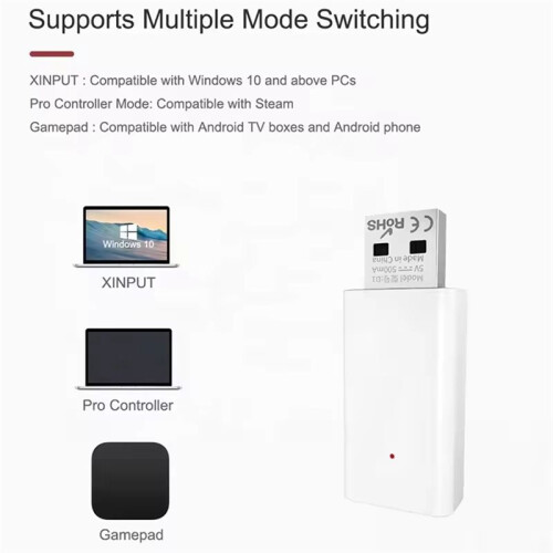 För Svart Myth: Wu- -Mottagare 2 i 1 Controller Converter för Steam/PC/Android/NS Adaptertillbehör