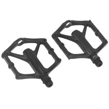 2 Pz Pedali per Bicicletta in Alluminio Nero, Antiscivolo, Mountain & Strada Ciclismo