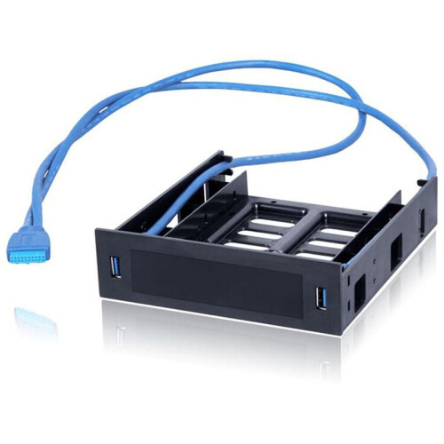8pcs 2 X Painel Frontal USB 3.0 com Dispositivo / HDD de 3,5 Polegadas ou SSD / HDD de 2,5 Polegadas para Suporte de Bandeja de Unidade Óptica para 1