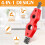 4 Pcs Copper Pipe Cleaner and Reamer Set Inner-Outer Reamer Pipe and Tube Deburring Reamer Chamfer Tool (Red) 9
