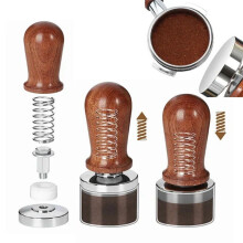 Coffee Tamper 51mm Set Espresso Tamper 51mm Coffee Tamper 51 with Spring Loaded Stainless Steel Tampers 51mm