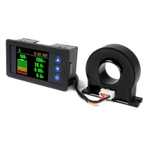 10-100 V Batteriekapazität Coulomb-Meter Monitor Spannung Strom Leistungsanzeige Hall-Sensor Coulomb-Tester Voltmeter 50 A