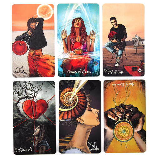 Tarot Deck 78 Cards with Guidebook for Beginners Intuitive Imagery Easy Shuffle 2
