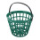 Golf Ball Bucket with Handle - Durable Nylon Plastic Green Holds 25 Golf Balls 14