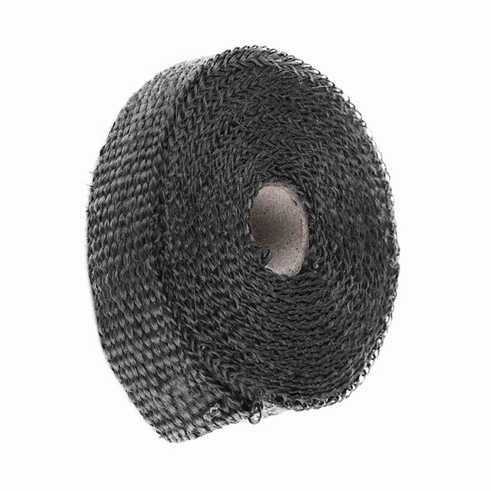 Heat Wrap For Cars 5M Exhaust Insulation Tape With Stainless Steel Ties Black 7601393270433