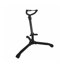 Saxophone Stand for Alto Tenor, Foldable Vertical Design with Adjustable Telescopic Shelf and Stable Tripod Base