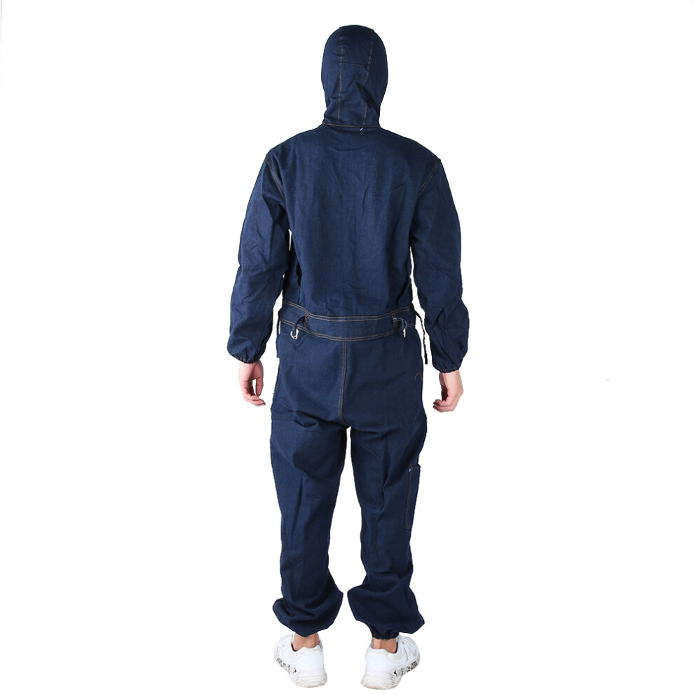 Denim Welding Coverall Labor Insurance Workwear 170Cm-190Cm Sizes 8741393270459