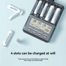 NC1600 Battery Charger 4-Slots 15W 3000mAh for AA/AAA Battery for NiMH/NiCD Battery Charger