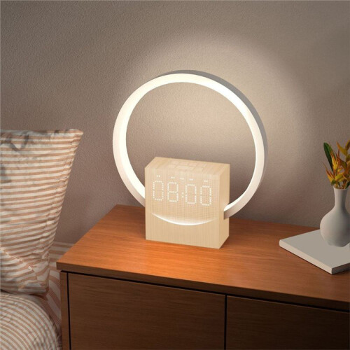 White Noise Sleep Light Sunrise Wake- Light Alarm Clock with Touch Night Light Sound Function  Speaker 2