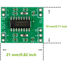 30 STÜCKE PAM8403 Modul Super Digital VerstäRker Platine 2 X 3 W Klasse D Digital 2,5 V Bis 5 V Leistung VerstäRker Platine