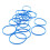 20 Pcs Rubber Professional Microphone Grille  Microphone Supplies Wired Protection Rings Wireless 3