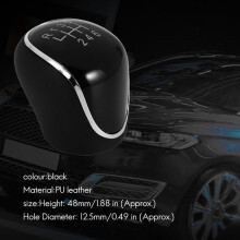 Gałka Zmiany Biegów Ze Skóry PU do Samochodu 6-Biegowego dla  Mondeo IV S-MAX C-MAX Transit Focus MK3 MK4