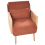 Beliani Armchair ORUM Fabric Orange 6