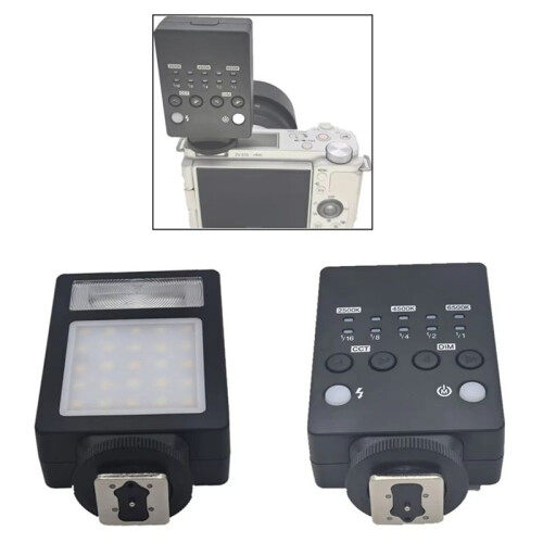 2in1 LED Fill Light + Speedlite Bi-Color Adjustable 2500-6500K for Most Camera 1
