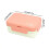 (Red) Microwave-Safe 2-Compartment Lunch Box 4