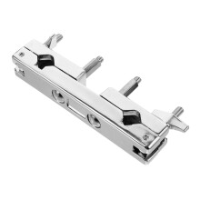 Drum Cymbal Clamp with Double Mounting Bracket for Jazz Drums Cowbells and Percussion Holder