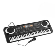 61 Key Electronic Keyboard Piano with USB, Microphone, Recording and Dual Stereo Speakers for Home Practice