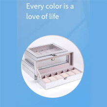 6 Grids Watch Storage Box Special Case for Women Female Girl Watches Decorative Organizer Fashion Gift 6 Slots Silver