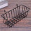 6 Pack Wall Grid Panel Hanging Wire Basket,Grid Wall Storage Basket,Wall Mount Baskets Display Shelves for Kitchen,Home 7
