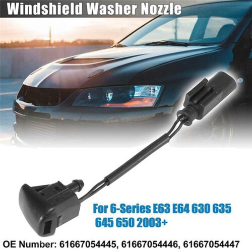 Car Windshield Heated Washer Sprayer Nozzle Jet 61667054445 for  6 Series E63 E64 2002-2007 2