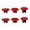 8PCS Thumbsticks Swap Thumb Sticks Joysticks Replacement for PS5/PS4/ Pro/ Series Controllers Red 6