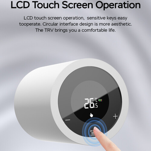 LCD Touch Screen Zigbee Intelligent Radiator Actuator App Control Thermostatic Radiator Valve Temperature Controller A 2