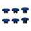 8PCS Thumbsticks Swap Thumb Sticks Joysticks Replacement for PS5/PS4/ Pro/ Series Controllers Red 8