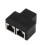 2 Port RJ45 Splitter Adapter LAN Network Ethernet Extender Connector Plug Lot 4pcs 4