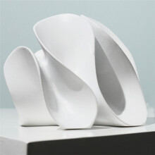 Wavy Statue Resin Abstract Sculpture Minimalist Decoration Unique Ornaments Home Decor for Living Room Bedroom