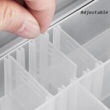 48 Cells 2 Layer Nail Polish Organizer Portable Clear Nail Supplies Needlework Storage Box Adjustable Storage Case