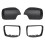 Car Black Rearview Mirror Cover Shell Side Mirror Caps with Frame Replacement for  E53 X5 2000-2006 1